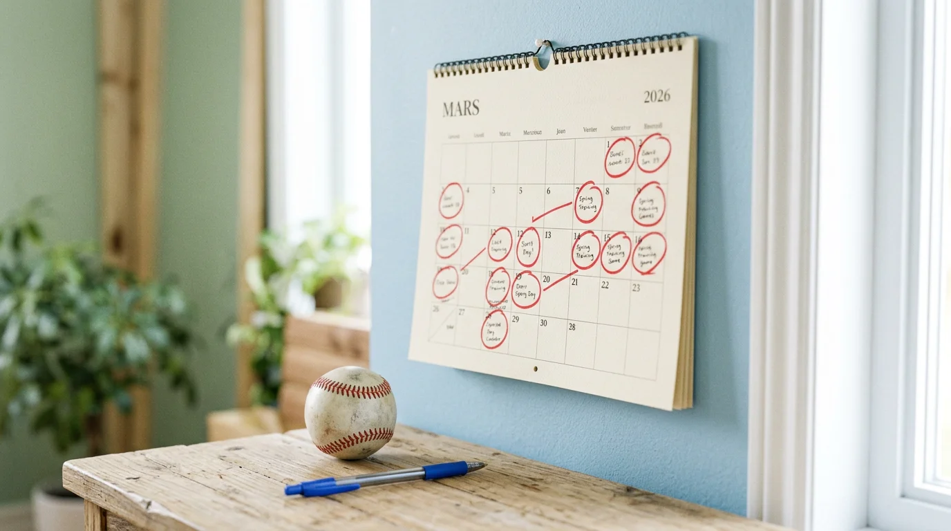 Calendrier MLB 2026 – Dates clés et moments pour parier